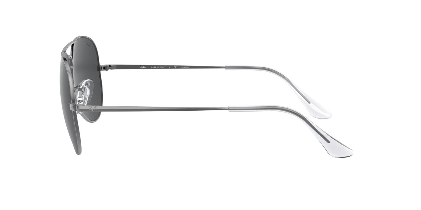 Ray-Ban Unisex Polarized Grey Lens Pilot Sunglasses - 0RB3689004/4858