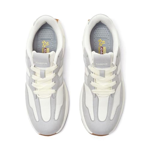 Campus Women's GRIT Off WHT/L.Gry Sneakers - 8UK/India 1 Pair