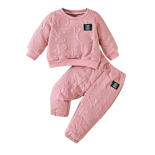 Hopscotch Baby Girls Textured Print Full Sleeves Pink Pant set For Ages (18-24 Months)