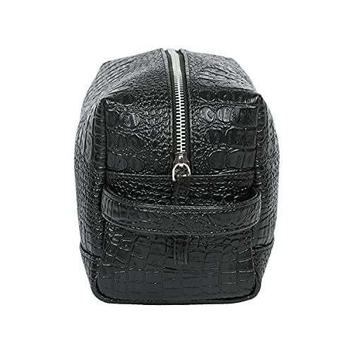 Bagsy Malone Stylish Vegan Leather Multipurpose Pouch (Black)