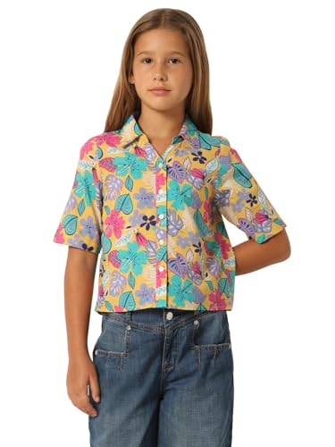 VERO MODA Girls Floral Print Cotton Multicolor Shirt