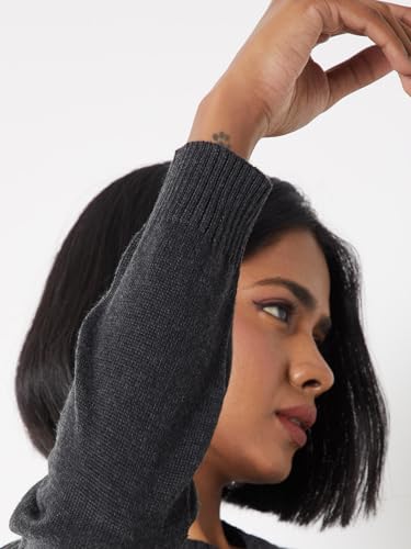 Max Women Knit Cardigan (Grey_L)