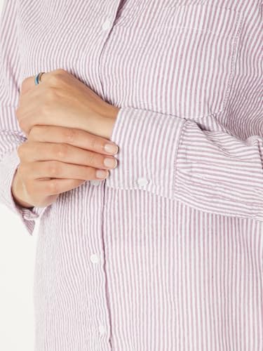 Max Women Regular Fit Striped Shirt (Pink_XXL)