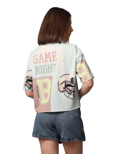 ONLY Women Printed Relaxed Fit Casual Multicolor Shirt