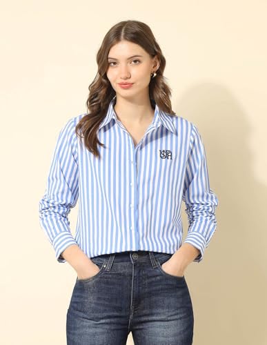 U.S. POLO ASSN. Women's Regular Fit Shirt (UWSS25SHT209