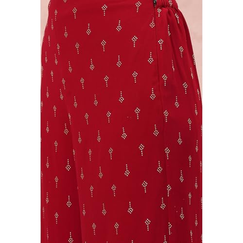 Rangriti Women Polyester Printed Suit Set (RSKASSORTED17094AW22PNK_Pink