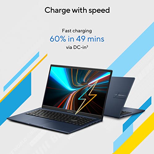 ASUS Vivobook 15 (2023), Intel Core i3-1315U 13th Gen, 15.6" (39.62 cms) FHD, Thin & Light Laptop (8GB/512GB SSD/Integrated Graphics/Windows 11/Office 2021/Fingerprint/Blue/1.7 kg), X1504VA-NJ323WS_WO