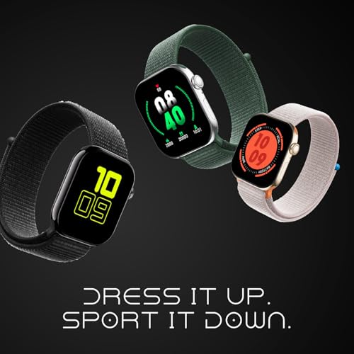 Fire-Boltt Ring X Smartwatch 2.01” Display with Always On Display, Bluetooth Calling, Wireless Charging, AI Voice Assistant, 100+ Sports Modes, Health Suite, 500+ Watchfaces (Black)