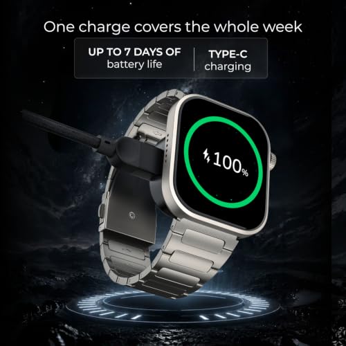 Noise ColorFit Ultra 4 Square Dial Smartwatch with BT Calling, 1.96" AMOLED Always-On Display, AI Transcription & Voice Commands, Metal Body, 10m Water Resistant, Heart Rate Monitor (Sage Green)