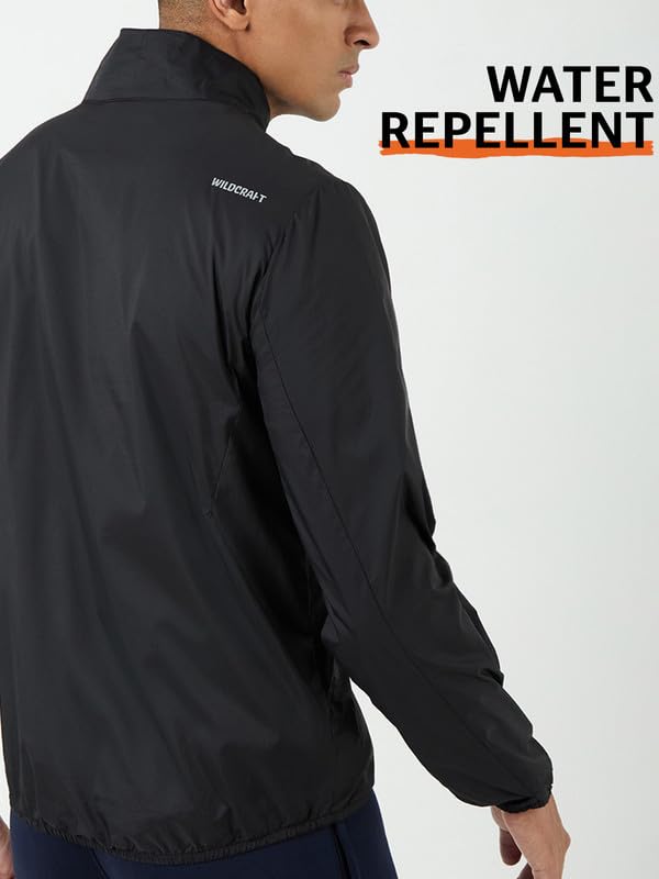 Wildcraft Men Nylon Windcheater| Jacket (Black, XL)