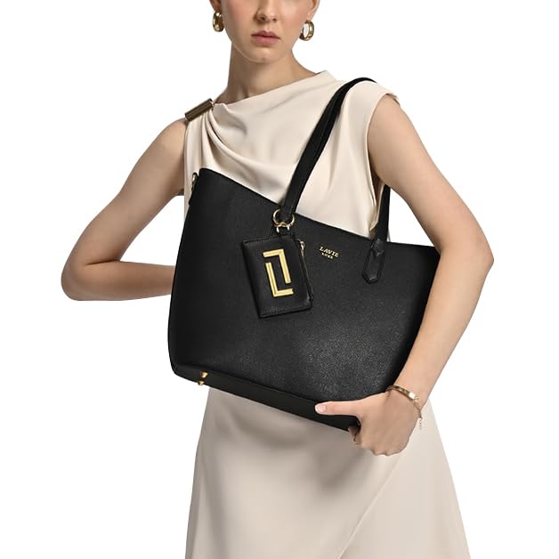 Lavie Luxe Women's Duo Hailey Tote Handbag for Women | Tote Bag for Work | Ladies purse | Stylish Shoulder Bag | Ladies Gift