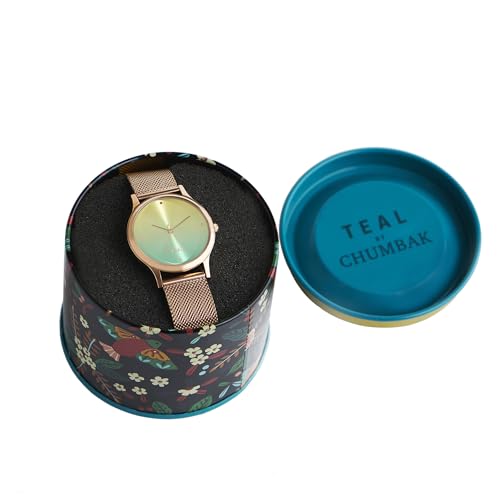 TEAL BY CHUMBAK Round Dial Analog Hand Watch for Women, Gifts for Women/Girls/Ladies, Stylish Fashion Watch for Casual/Work