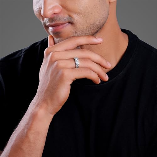 GIVA 925 Silver Rockstar Ring For Him, Fixed Size, Indian -20 | Gifts for Men and Boys | With Certificate of Authenticity and 925 Stamp | 6 Months Warranty