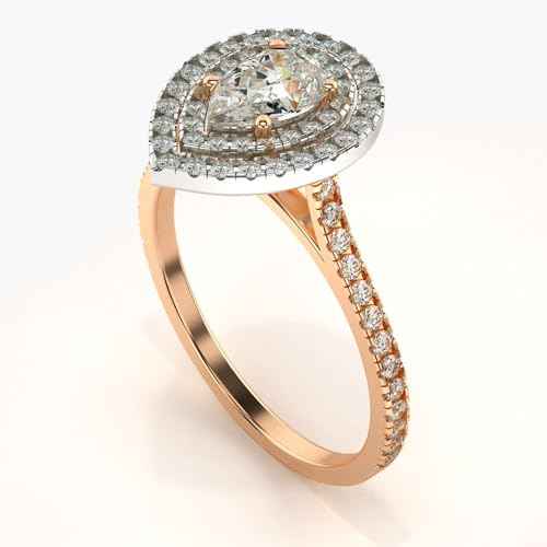 VALANOVA Hallmarked 14K Gold & Certified Lab Grown Diamond 0.71cts | Ring For Women's/Girls | Stylish & Elegant | VGR0467S | Ring Size: 8