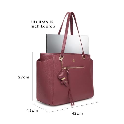 Akiki London Women's Cambridge Tote Handbag | Upto 15 Inch Laptop | Tote Bag for Work | Ladies Purse | Stylish Shoulder Bag | Gift for Women