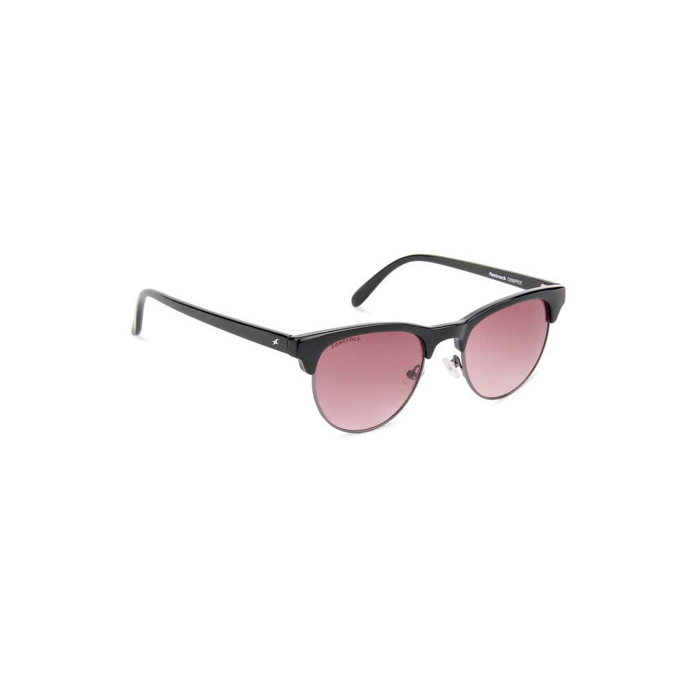 Fastrack Pink Clubmaster 100% UV protected Sunglasses for Women