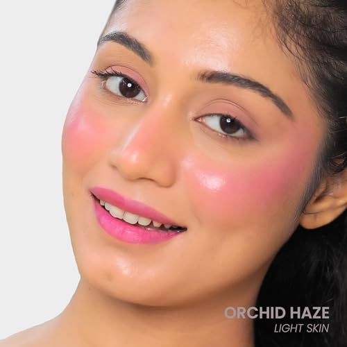 LAMIOR Bouncy Jelly Lip & Cheek Stain - Orchid Haze | 90% Natural, Hydrating, Buildable Color | Skincare-Powered, Vegan, Cruelty-Free, Non-Comedogenic & Long-Lasting