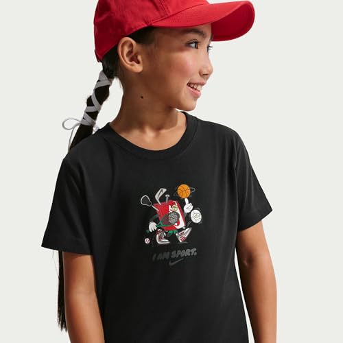 Nike Unisex Kids Regular Fit Sportswear T-Shirt Black
