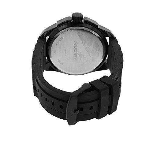 Fastrack Commando Quartz Analog Brown Dial Black Plastic Strap Watch for Guys - NT3084NP01
