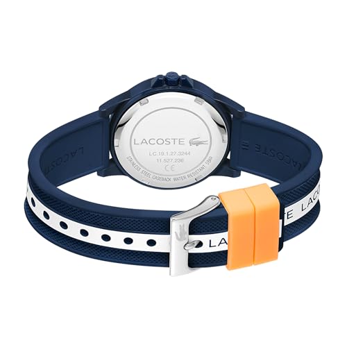 Lacoste Rider Qtz Basic Blue Round Dial Unisex Watch|Blue Silicone Material|Multi Color Band - 2020142
