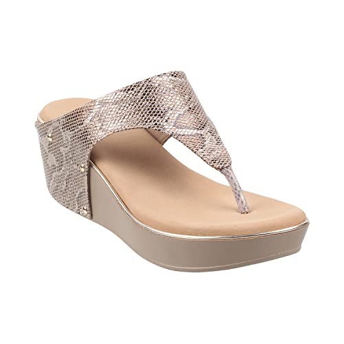 Metro Women's Beige Comfy Fashiona Wedge Heel Sandals UK/6 EU/39 (34-61)