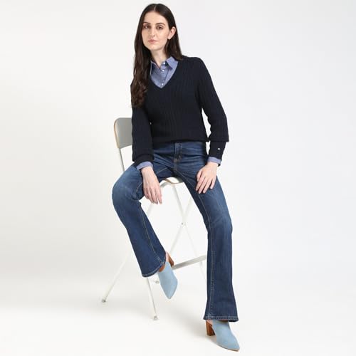 Tommy Hilfiger Womens Blue Color Sweater (M)