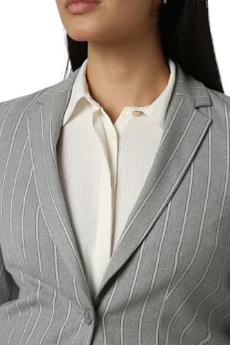 Van Heusen Women's Blazer (VWBZFRGPK82589_Grey