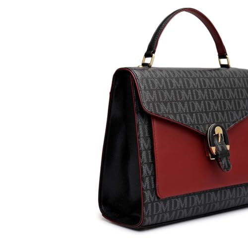 Da Milano Leather Tote Bag for Women - Black (LB-02266)