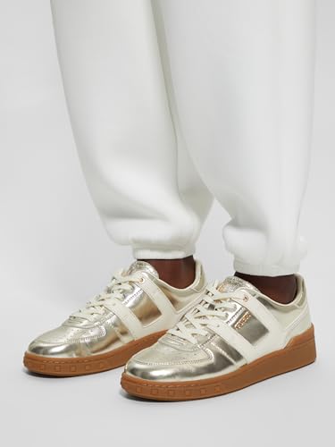 Guess Women's INART Sneaker, Gold 710, 5 UK