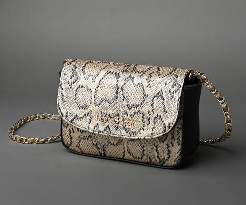 LOUIS STITCH Crossbody Sling Bag for Women | Textured Golden Mini Satchel Bag Purse for Women
