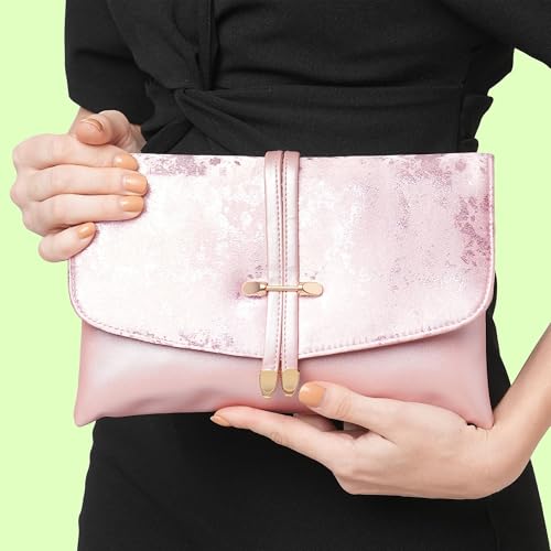 Lavie Women's Chirpy Envelope Clutch Light Pink Ladies Purse Handbag