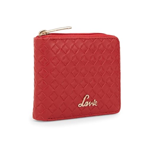Lavie Women's Bot Pro Compact Zip Around Wallet Red Ladies Purse Handbag
