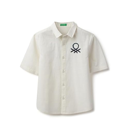 United Colors of Benetton Boxy Fit Spread Collar Printed Resort Shirt