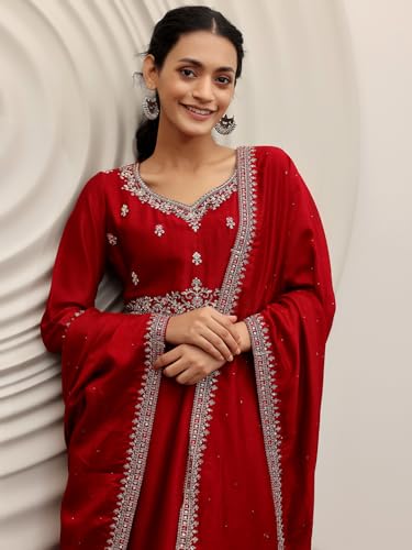 Libas Women's Silk Blend Kurta Sets (48557R