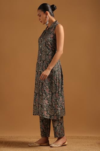 Soch Womens Green Desert Storm Paisley Print Co-Ord Set