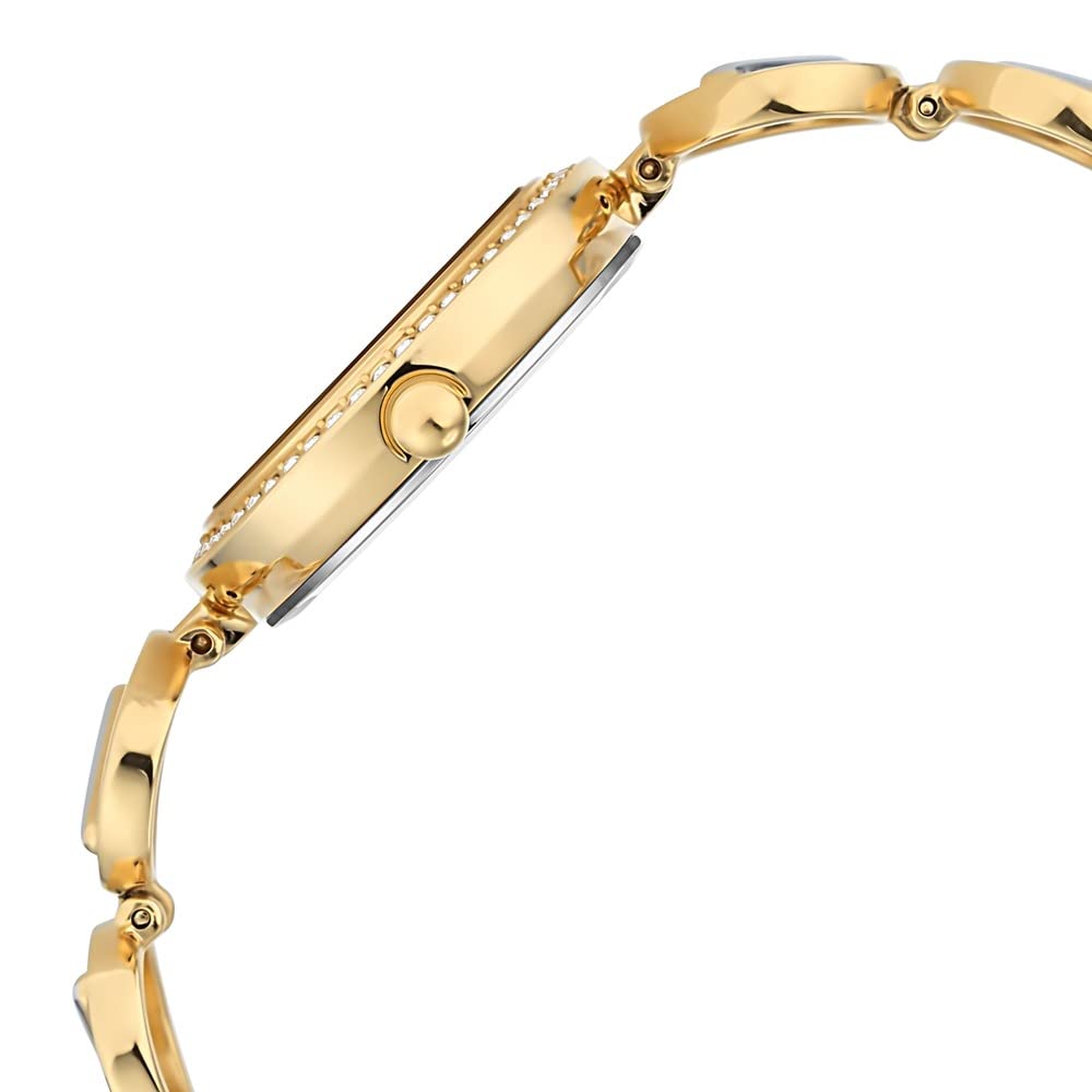 Titan Raga Viva Quartz Analog Silver Dial Gold Metal Strap Watch for Women - NT2643BM01