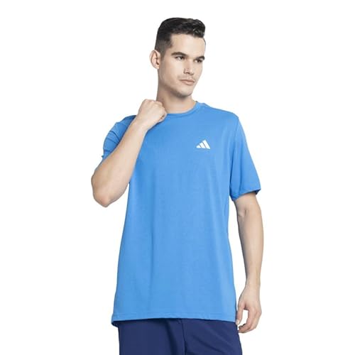 adidas Men M Fr T Casual T-Shirts, Blue, Large