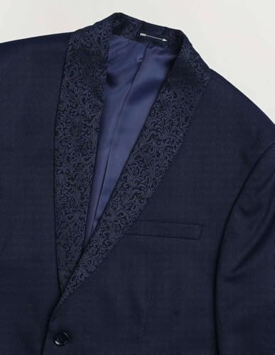 Arrow Men's Dobby Three Piece Ceremony Suit (ARAKSU5500_Navy_42)