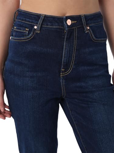 ONLY Women Solid Flared Fit High-Rise Blue Jeans