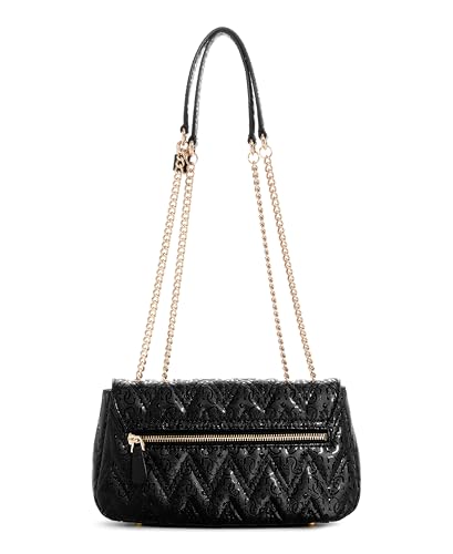 GUESS Black Quilted Adelard Crossbody Bag