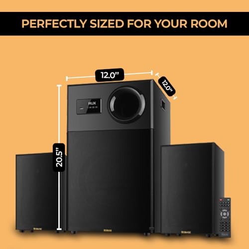 OBAGE Newly Launched Ultra Ultimate 350W 2.1 Home Theatre System with Powered Non Pressed Subwoofer, HDMI ARC, Optical in, Bluetooth V5.3, USB