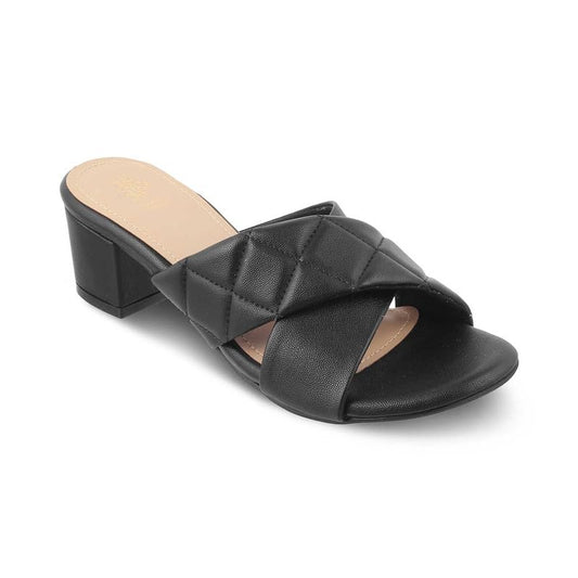 tresmode Romi Black Women's Dress Block Heel Sandals Elevate Your Chic Style Effortlessly!|| Size (EU-36/UK-3/US-5)