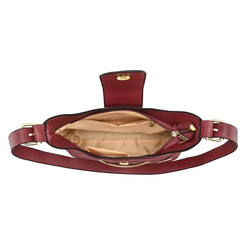 Fastrack Solid Hobo Bag for Women, Girls and Ladie with Adjustable Sling Straps