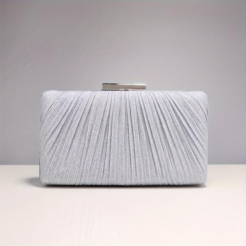 Mastyle® Wrinkled Handbag For Women With Chain Handle And Simple Compact Clutch Design