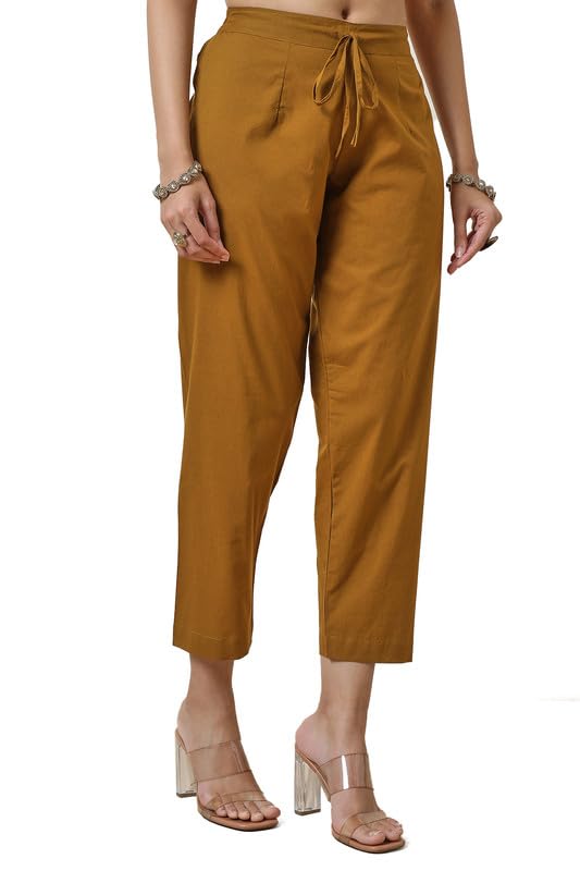 Soch Women's Cotton Salwar Suit (EWA4CD20983A_Mustard