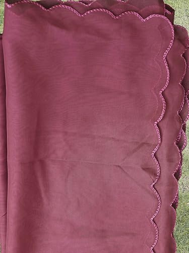 Womanista Women's Organza Kurta with Trouser & Dupatta (Kurtaset_1437_Rose_2XL)