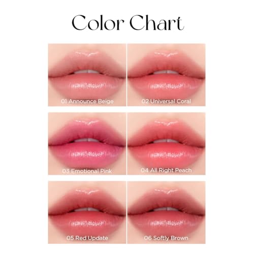 Peripera Water Bare Tint (003 EMOTIONAL PINK) - Lip Tint, Lip Stain, Glowy Tint