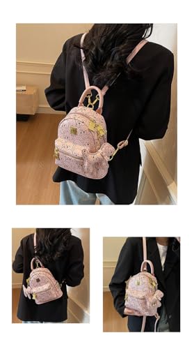 FENSIR® Cute Bear Print Backpack | Fashionable & Versatile Shoulder Bag for College Students