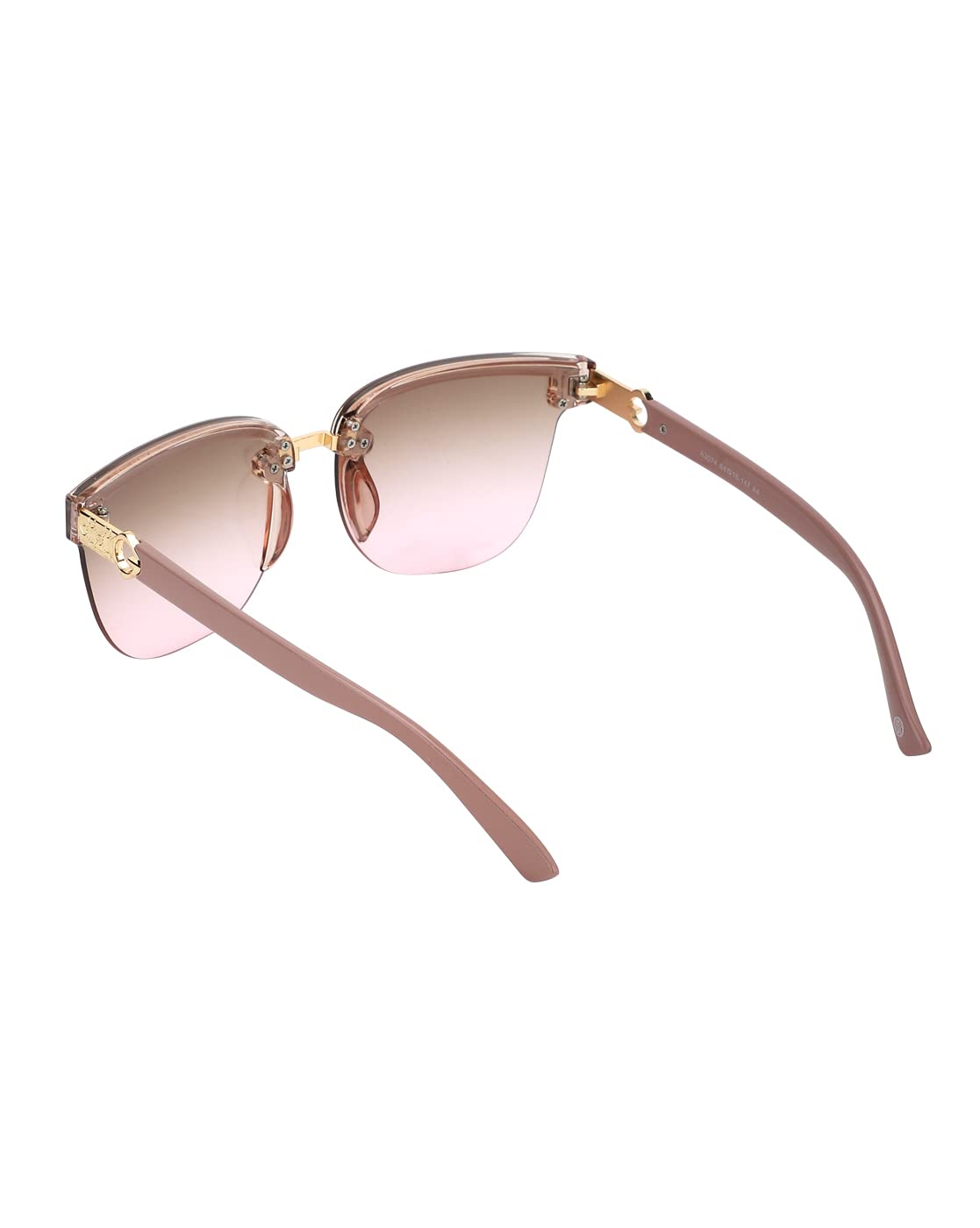 Carlton London Adults-Women Pink One Size Casual Summer Wear Plastic and Metal Frame UV Protected Lens Square Sunglasses (Medium)