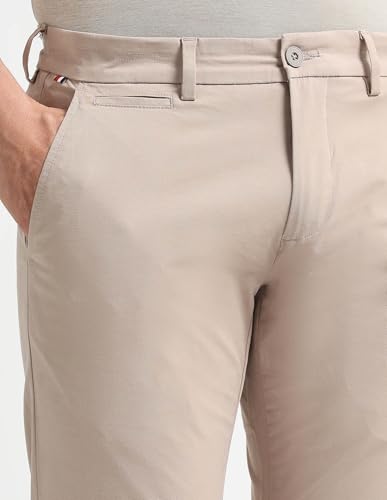 Arrow Sport Men's Slim Fit Mid Rise Trousers